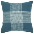 thumbnail image 1 of Rizzy Home Plaid 20" x 20" Poly Filled Pillow with Cotton Cover-Dark Teal/White, 1 of 5