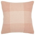 thumbnail image 1 of Rizzy Home Poly Filled Decorative Throw Plaid 20"X20" Blush, 1 of 5