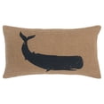 thumbnail image 1 of Rizzy Home Printed Whale Cotton Decorative Throw Pillow Cover,14"x26", Natural, 1 of 3