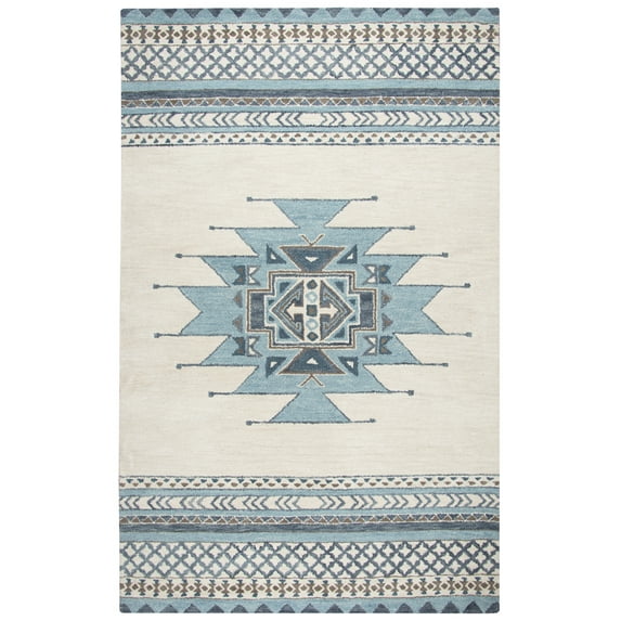 Rizzy Home SU567A Blue 2' x 3' Hand-Tufted Area Rug