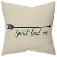 thumbnail image 1 of Rizzy Home Sentiment 20" x 20" Down Pillow with Cotton Canvas Cover-Natural, 1 of 5