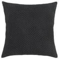 thumbnail image 1 of Rizzy Home Solid Light Texture Throw Pillow Black, 1 of 5