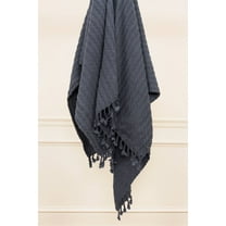 Rizzy Home Solid Navy 50"X 60" Throw