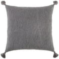 thumbnail image 1 of Rizzy Home Solid With Tonal Abstract Cotton Throw Pillow Grey, 1 of 6