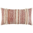 thumbnail image 1 of Rizzy Home Stripe 14" x 26" Poly Pillow with Textured Cotton Cover-Rust/Natural, 1 of 5