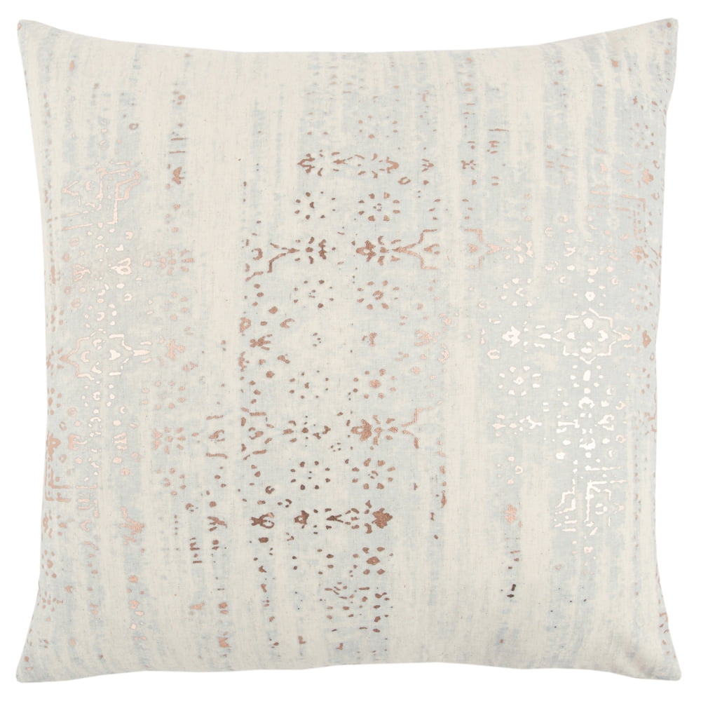 Natural Copper Foil Print 20" Cotton Pillow Cover
