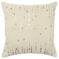 thumbnail image 1 of Rizzy Home Stripe 20" x 20" Cotton Pillow Cover in Gold/Natural, 1 of 2
