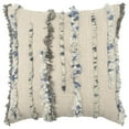 thumbnail image 1 of Rizzy Home Stripe 20" x 20" Down Filled Pillow with Cotton Cover-Natural/Blue, 1 of 3
