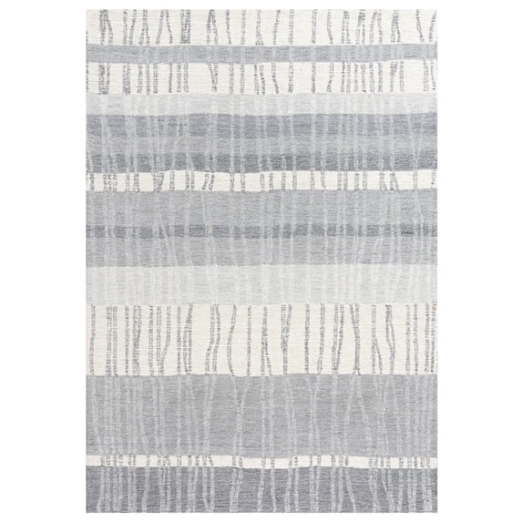 Rizzy Rugs Taylor Area Rug TAY889 Contemporary Gray, 5' x 7' 6", Gray