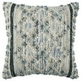 thumbnail image 1 of Rizzy Home Throw Pillow T13835 Light Blue Woven Saris 20" x 20" Square, Cover Only, 1 of 5