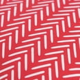 thumbnail image 1 of Rizzy Home Throw Pillow TFV122 Transitional Red Rows Chevrons 22" x 22" Square, Poly Filled, 1 of 4