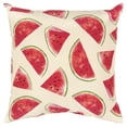thumbnail image 1 of Rizzy Home Watermelon 22" x 22" Indoor/Outdoor Polyester Pillow-Red, 1 of 4