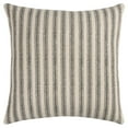 thumbnail image 1 of Rizzy Home Ticking Stripe 20" x 20" Down Pillow with Cotton Cover-Gray/Natural, 1 of 5