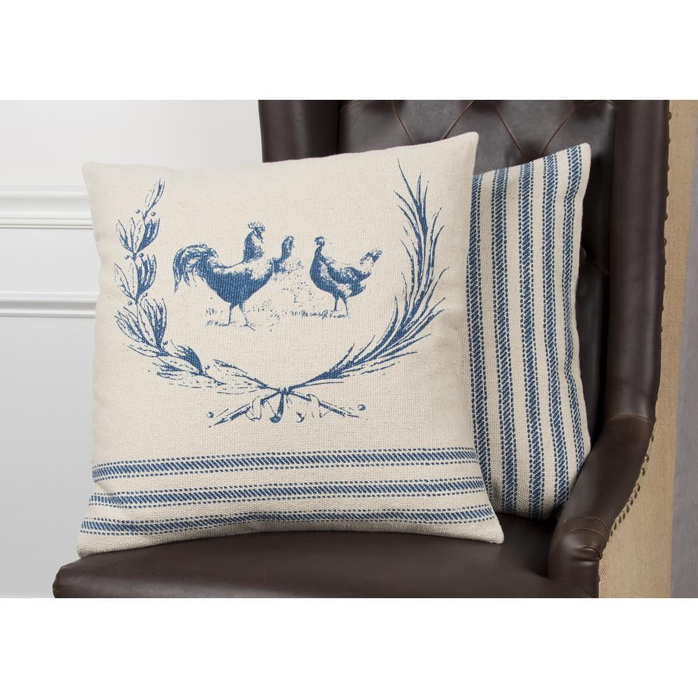 Rizzy Home Ticking Stripe Decorative Pillow