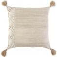 thumbnail image 1 of Rizzy Home Color Block 20" x 20" Down Pillow with Poly Pet Cover Ivory/Blush, 1 of 5