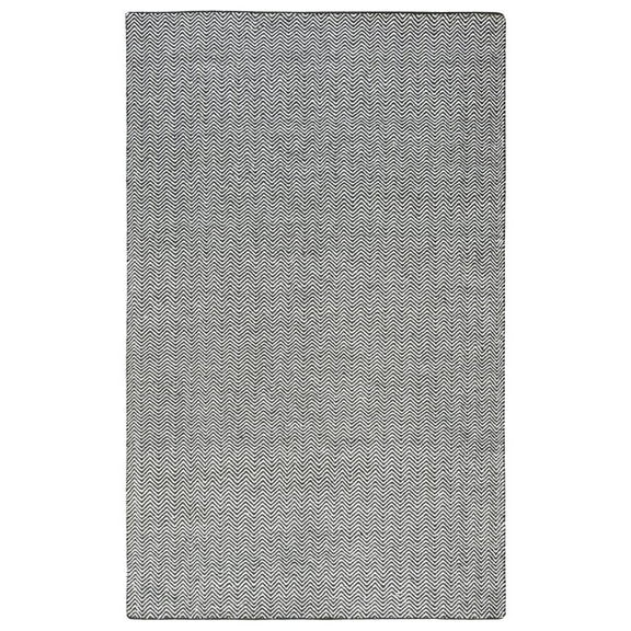 Twist Black 2'6" x 8' Hand Woven Rug- TW2966