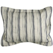 Rizzy Home Woven in Stripes 20" x 36" Linen King Sham-Natural/Navy