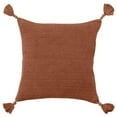 thumbnail image 1 of Rizzy Pillow Knife Edged Woven Pillow Terracotta 17"x17"x9", 1 of 6