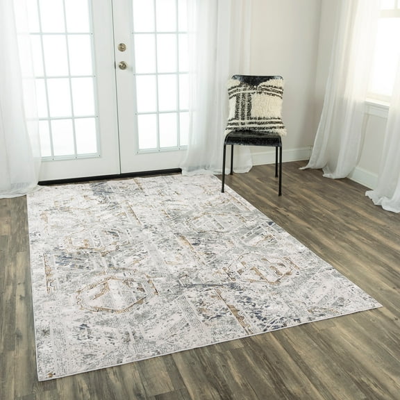 Rizzy Polyester Modern Brown Area Rugs 2'7" x 9'6"