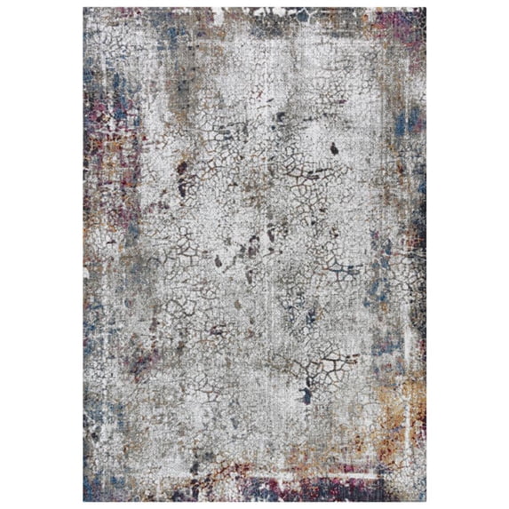 Rizzy Polyester Modern Gray Area Rugs 8' x 10'