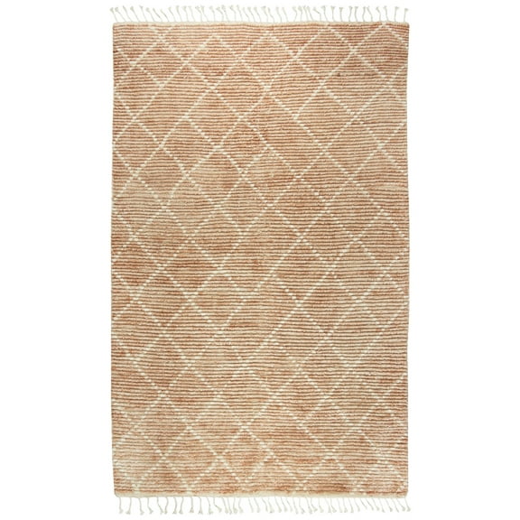 Rizzy Rugs Berkley Area Rug BK989A Natural Squares Diamonds 8' 9" x 11' 9" Rectangle