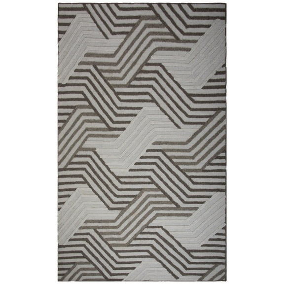 Rizzy Rugs Bixby Area Rug BX03IV Modern Ivory, 5' x 7' 6", Ivory