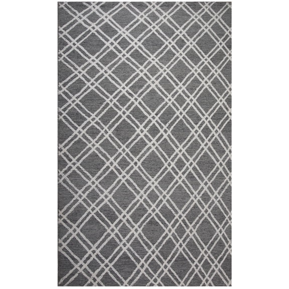 Rizzy Rugs Bixby Area Rug BX04GR Modern Tan, 7' 9" x 9' 9", Gray