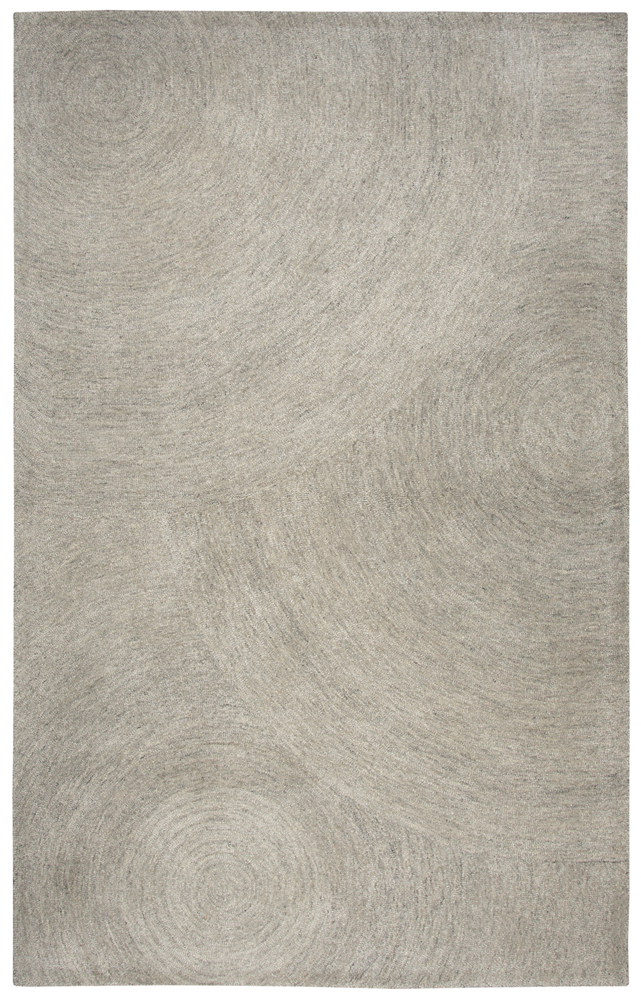 Rizzy Rugs Brindleton Area Rug BR800A Gray Single Color Circles 5' x 8 ...