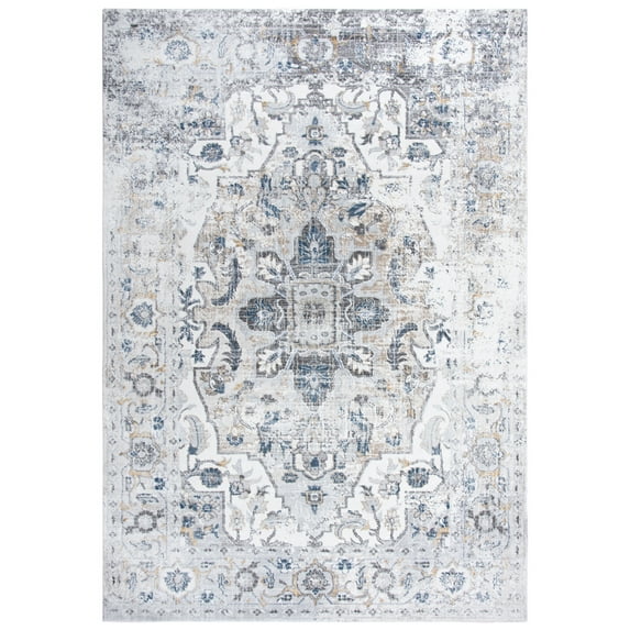 Rizzy Rugs Bristol Area Rug BRS104 Beige Petals Vines 3' 11" x 5' 6" Rectangle