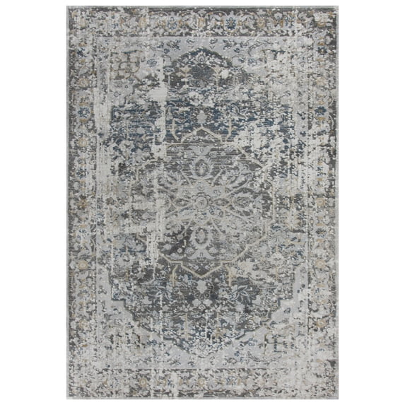 Rizzy Rugs Bristol Area Rug BRS106 Beige Medallion Bordered 3' 11" x 5' 6" Rectangle