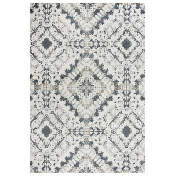 Rizzy Rugs Bristol Area Rug BRS108 Beige Diagonals Diamonds 2' 7" x 8' Rectangle
