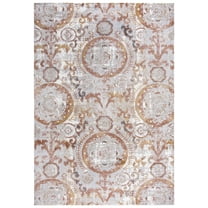 Rizzy Rugs Bristol Area Rug BRS109 Beige Petals Rings 7' 10" x 9' 10" Rectangle