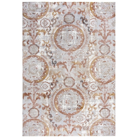 Rizzy Rugs Bristol Area Rug BRS109 Beige Petals Rings 8' 10" x 11' 10" Rectangle
