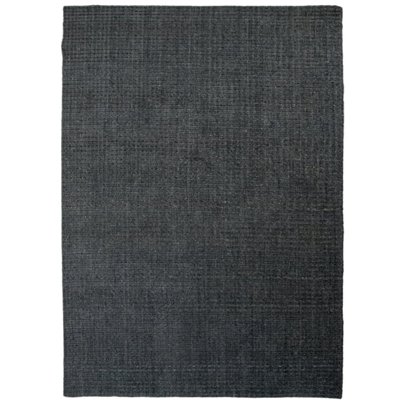 Rizzy Rugs Cable Area Rug CBA700 Solid Yellow, 5' x 7' 6", Charcoal