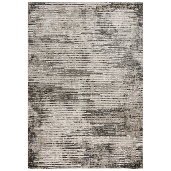 Rizzy Rugs Calabria Area Rug CLA797 Contemporary Natural, 5' 3" x 7' 6", Gray