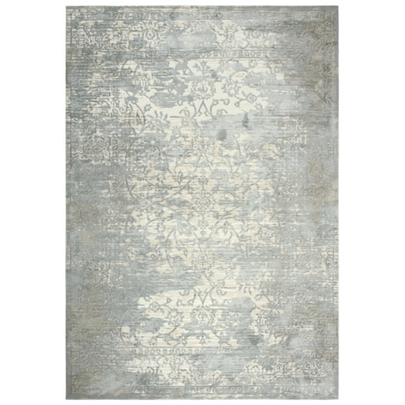 Rizzy Rugs Chelsea Area Rug CHS104 Gray/Cream Petals Vines 5' 3" x 7' 6" Rectangle