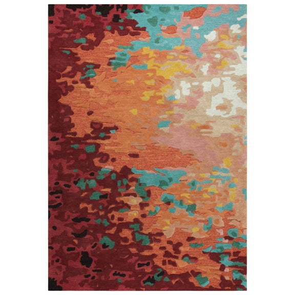 Rizzy Rugs Connie Post Area Rug CNP101 Orange Shaded Distressed 5' x 8' Rectangle