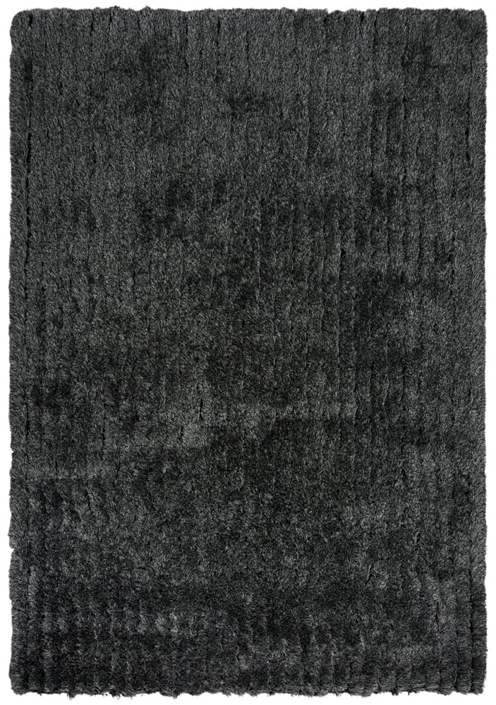 Single Color Rugs Rizzy Rugs Dora Shag Area Rug DRA101 Black Contemporary Single-Color 18 ...
