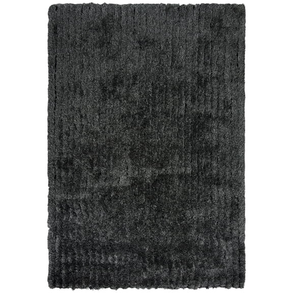 Rizzy Rugs Dora Shag Area Rug DRA101 Black Contemporary Single-Color 7' 6" x 9' 6" Rectangle