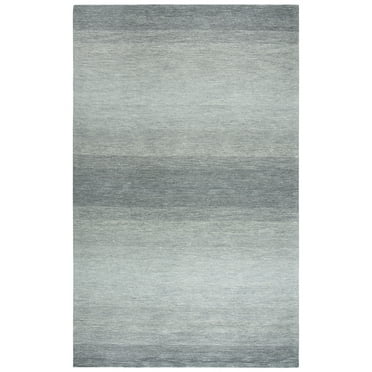 Rizzy Rugs Dune Area Rug DUN106 Charcoal Bars Banded 5' x 8' Rectangle