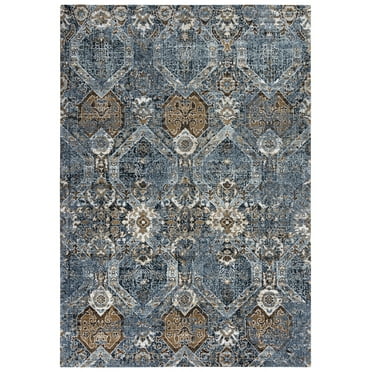 Rizzy Rugs Elite Area Rug ELT911 Gray Rounded Repeated 2' 6" x 10' Rectangle
