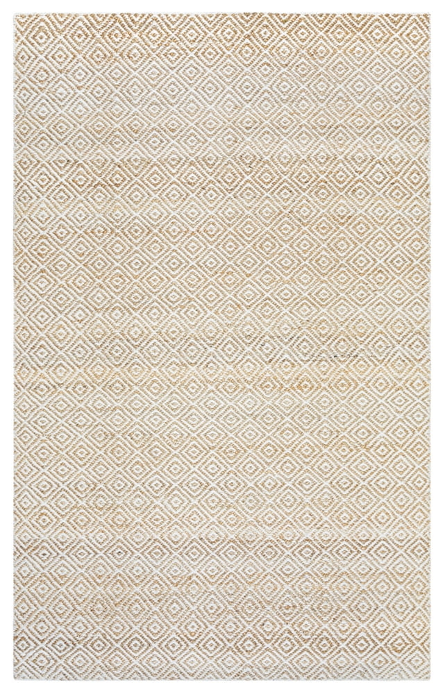 Ellington Natural Wool and Jute Geometric Runner Rug 2.5' x 8'