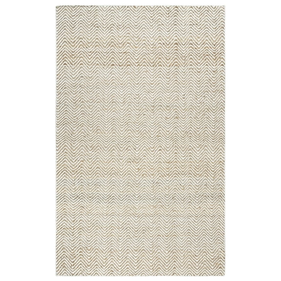 Rizzy Rugs Ellington Area Rug EG9035 Natual Chevron Striped 8' x 10' Rectangle