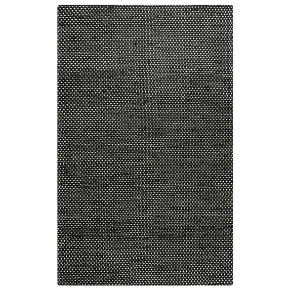 Rizzy Rugs Ellington Area Rug EG9038 Black Solid Hand-Loomed 3' x 5' Rectangle