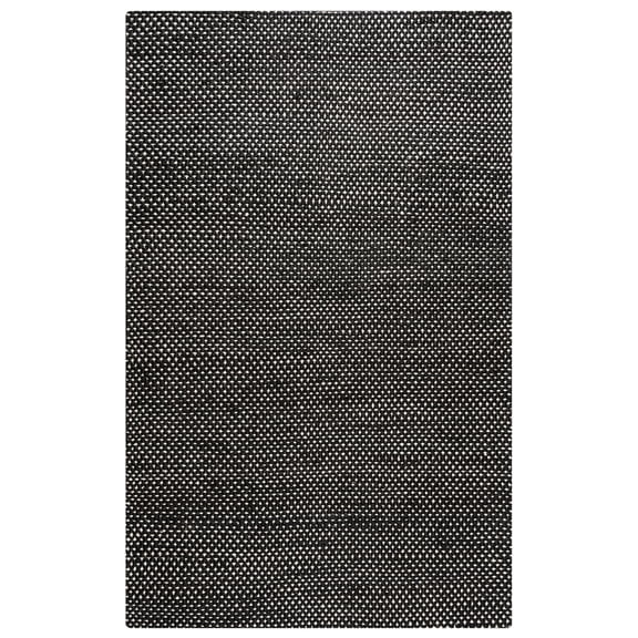 Rizzy Rugs Ellington Area Rug EG9038 Black Solid Hand-Loomed 5' x 8' Rectangle