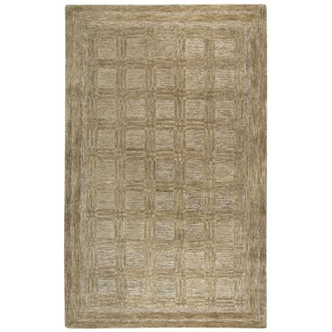 Rizzy Rugs Fifth Avenue Area Rug FA129B Brown Blocks Cubes 18" x 18" Rectangle