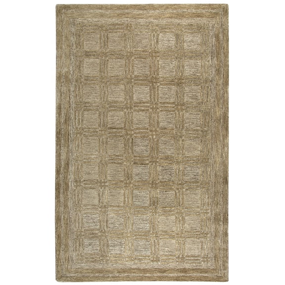 Rizzy Rugs Fifth Avenue Area Rug FA129B Brown Blocks Cubes 18" x 18" Rectangle