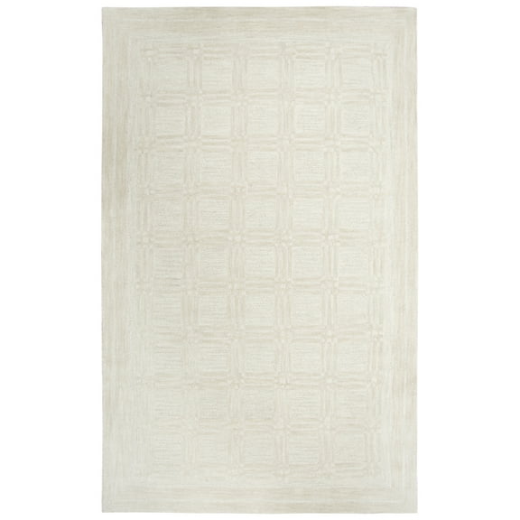 Rizzy Rugs Fifth Avenue Area Rug FA171B Beige Blocks Cubes 18" x 18" Rectangle