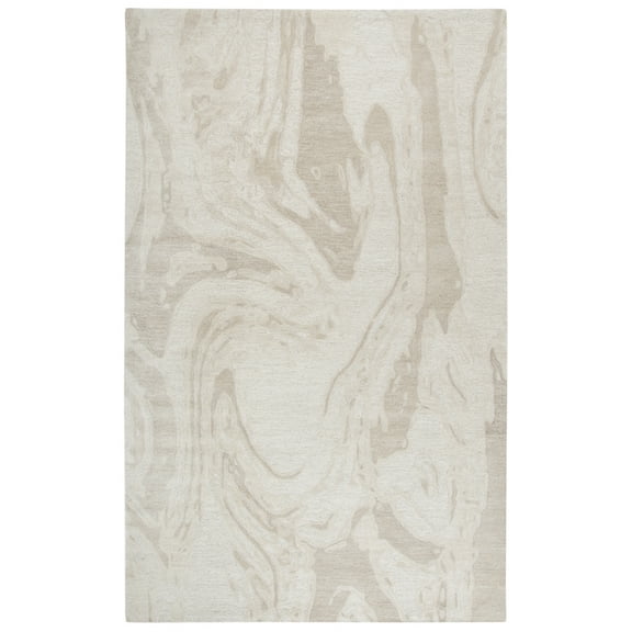 Rizzy Rugs Fifth Avenue Area Rug FA178B Beige Waves Curves 18" x 18" Rectangle