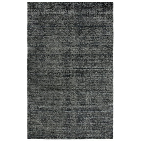 Rizzy Rugs Grand Haven Area Rug GH724A Black Single Color Rows 8' x 10' Rectangle